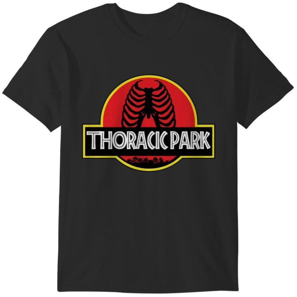 Thoracic Park Graphic T-Shirt Dinosaur Parody Fan Gift Movie Humor Tee